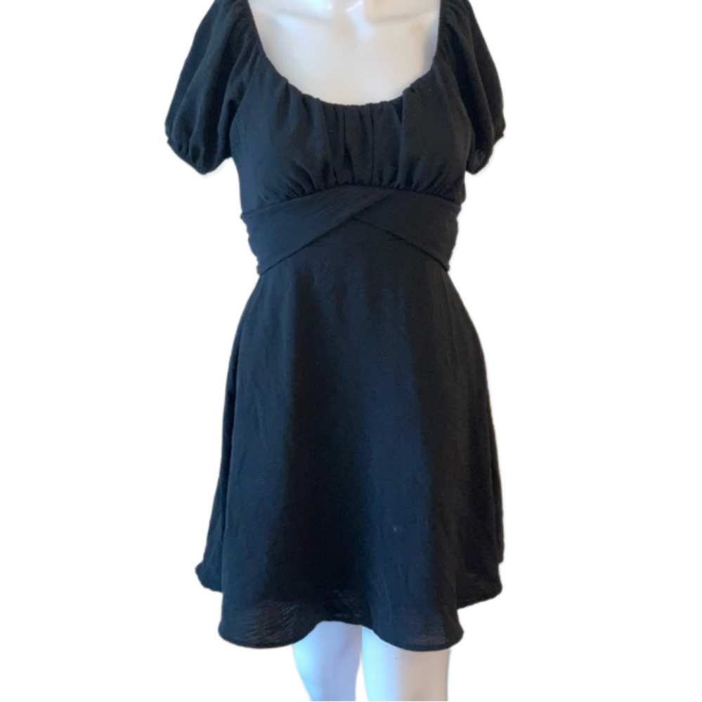 altard state empire waist A-Line dress black XS